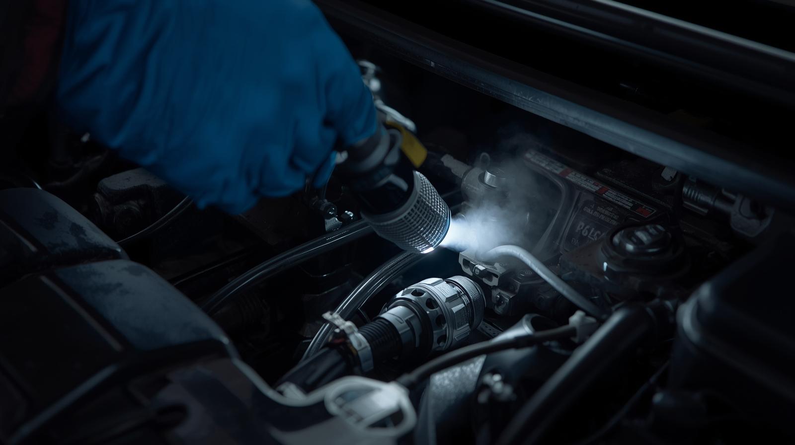 Refrigerant Leaks in the AC System in car